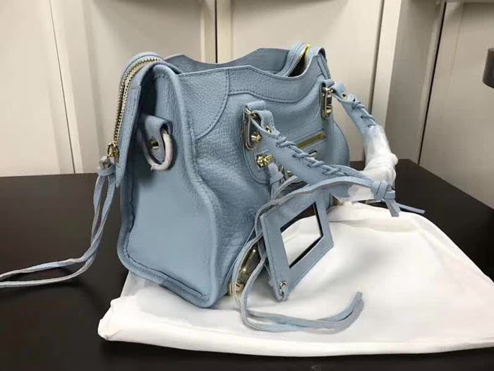 BALENCIAG巴黎世家 經典機車 原版山羊皮 包邊五金款 手提肩背斜挎包  BL1438